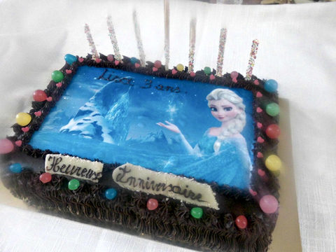 Gâteau au chocolat de la reine des neiges (Elsa)