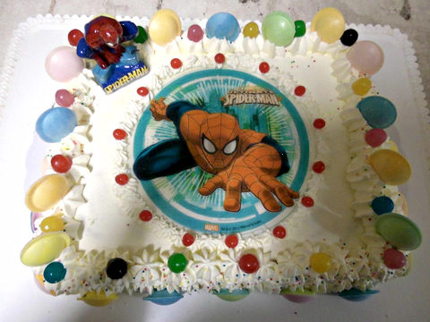 Gâteau Spiderman