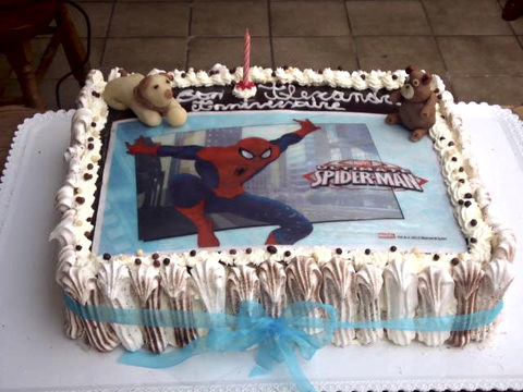 Gâteau spider-man